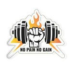 No Pain No Gain Sticker | STICK IT UP