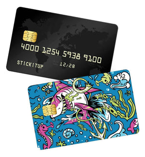 Pattern underwater animals credit card skin | STICK IT UP