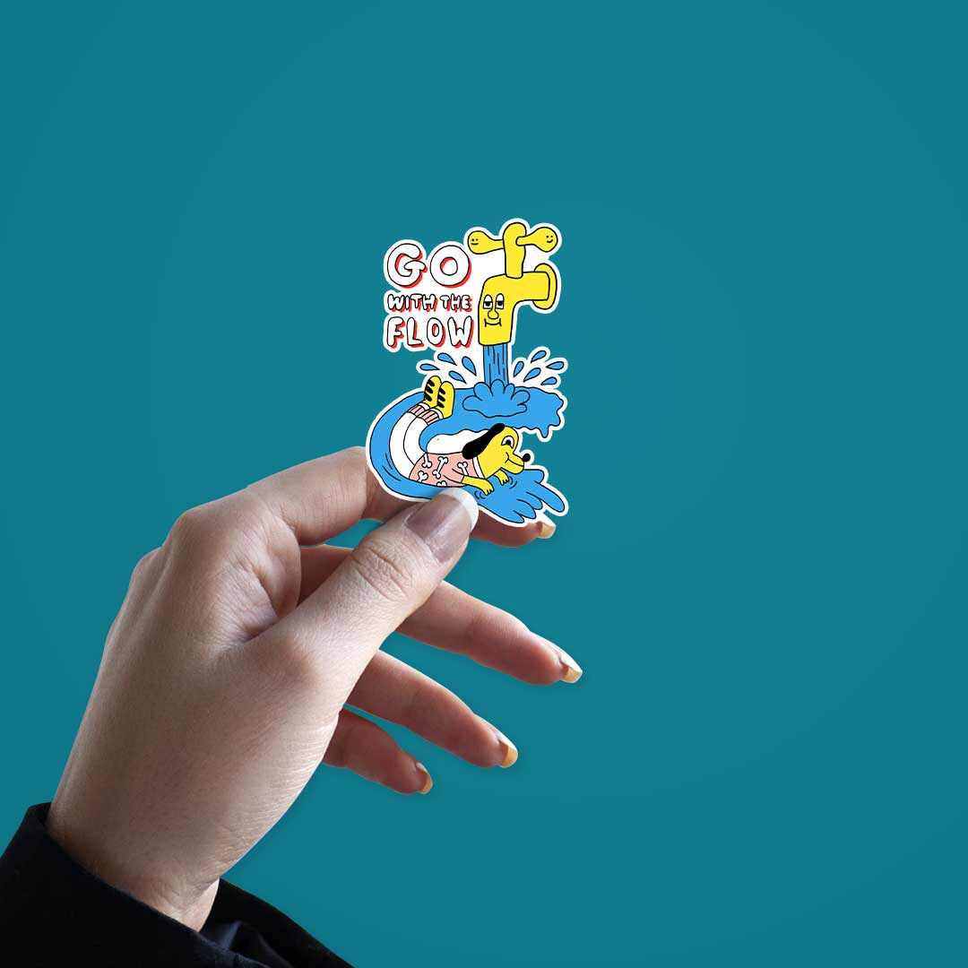 Go With The Flow Sticker | STICK IT UP