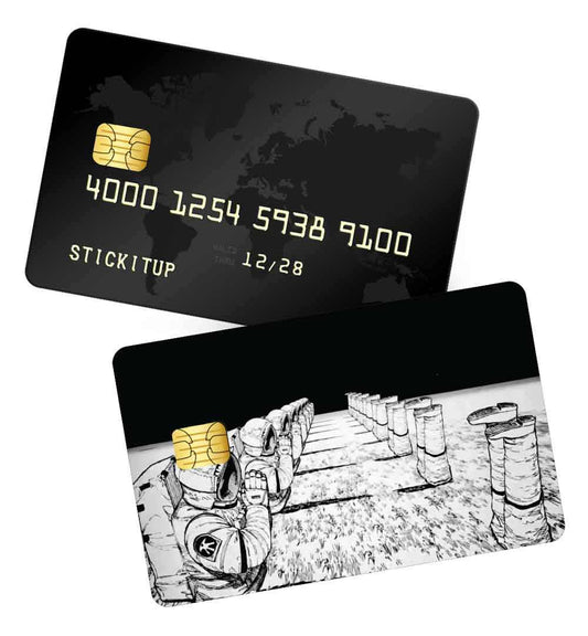 Astronaut Moon Credit Card Skin | STICK IT UP