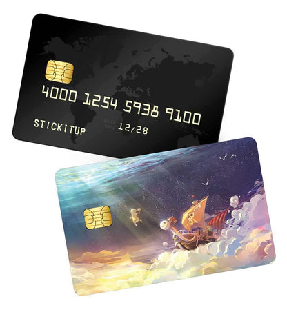 Cloud pirate ship credit card skin | STICK IT UP