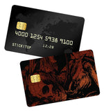 Rope skeleton red credit card skin | STICK IT UP