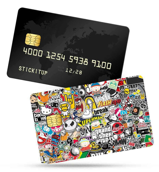 Sticker Bomb Credit Card Skin | STICK IT UP