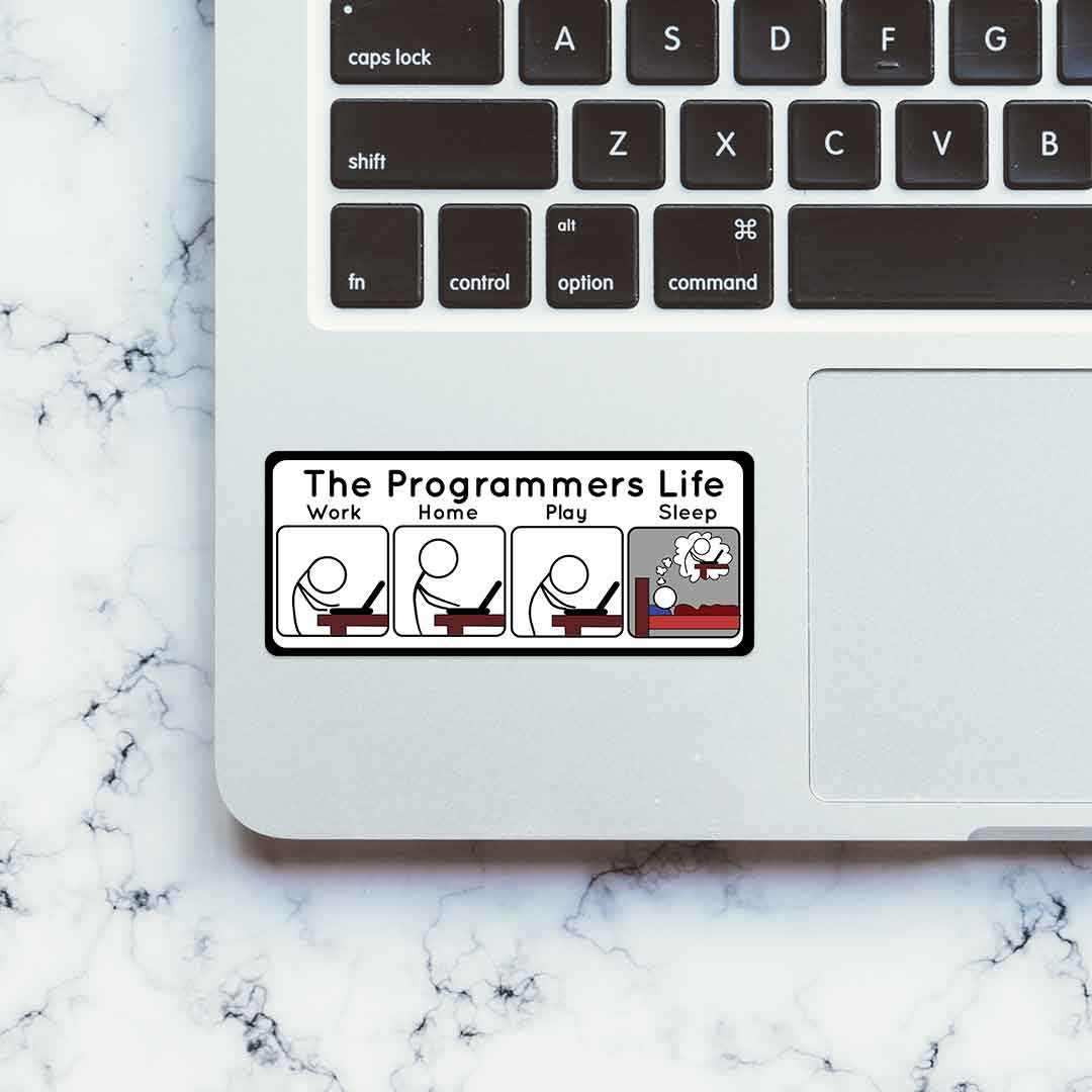 The Programmers Life Sticker | STICK IT UP