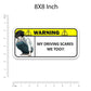Warning!! My driving scares me too Bumper Sticker | STICK IT UP