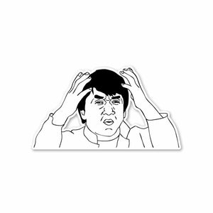 Jackie Chan Says What? Sticker | STICK IT UP