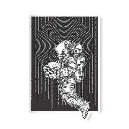 Spaceman Skull Sticker | STICK IT UP