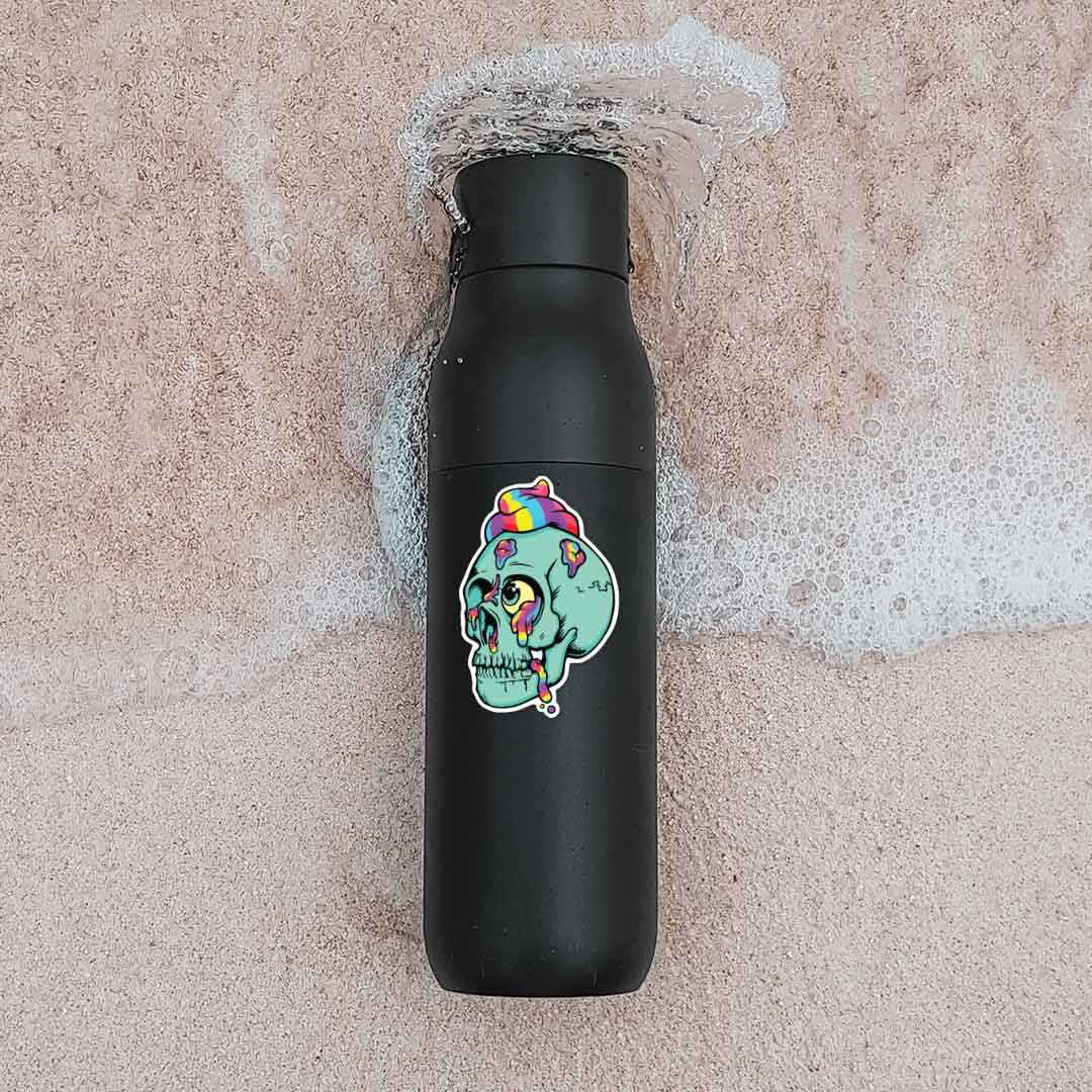 Rainbow Skull Sticker | STICK IT UP