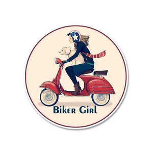 Biker Girl Sticker | STICK IT UP