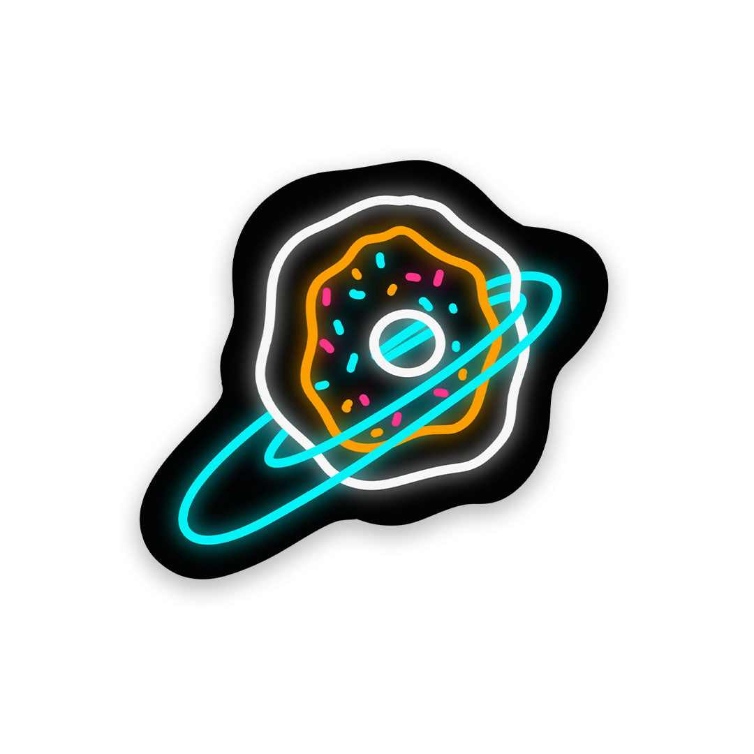 Neon Donut universe Sticker | STICK IT UP