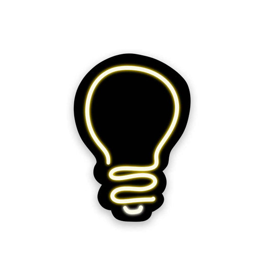 Neon Bulb Sticker | STICK IT UP