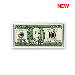 100 bucks Sticker | STICK IT UP