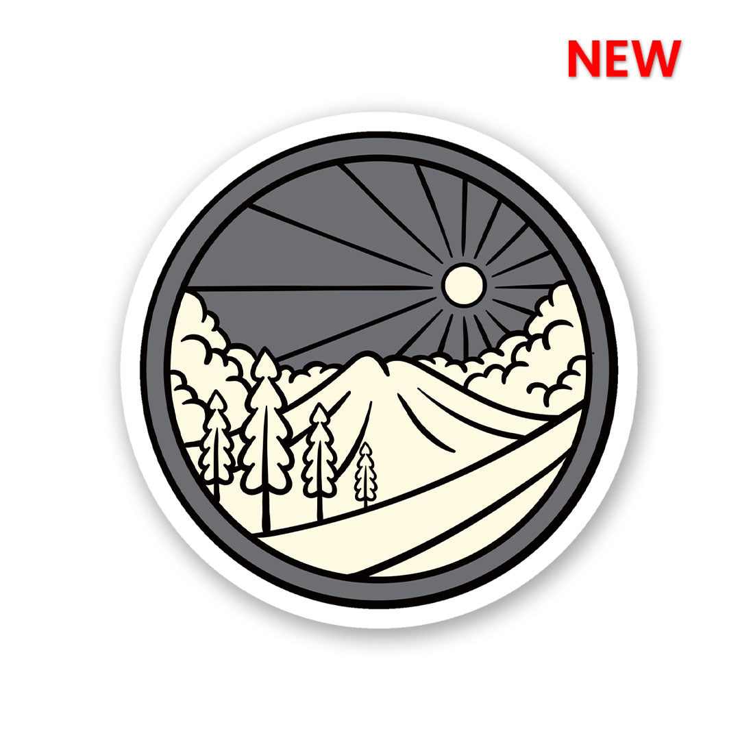 Night Mountain Sticker | STICK IT UP