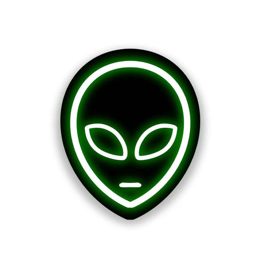 Neon Alien Sticker | STICK IT UP
