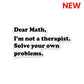 Dear Math Sticker | STICK IT UP