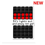 Its lights out Sticker | STICK IT UP