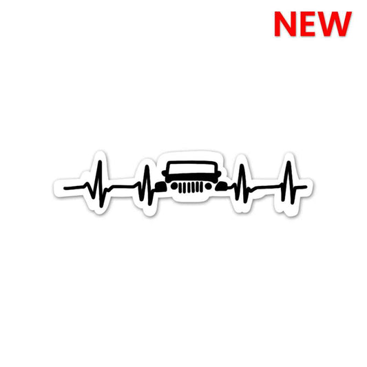 Jeep Heartbeat Sticker | STICK IT UP