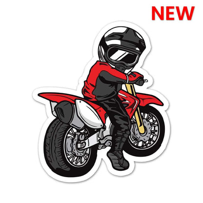 Red Bike Chibi Sticker | STICK IT UP