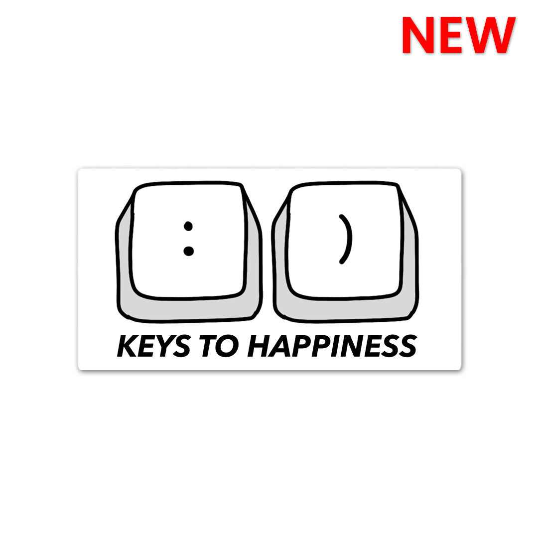 Keys to Happiness Sticker | STICK IT UP