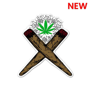 Weed Cross Sticker | STICK IT UP