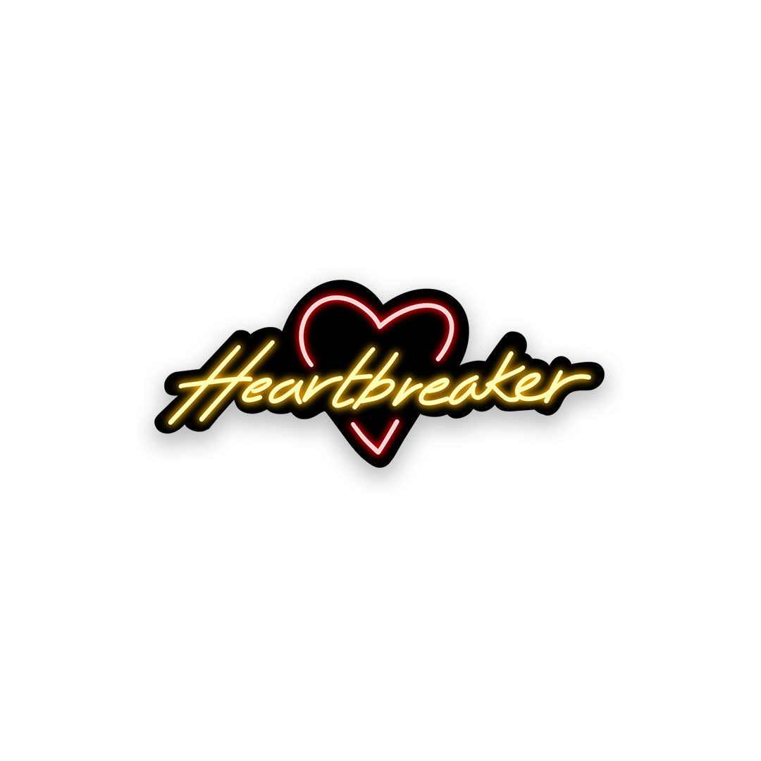 Neon Heartbreaker Sticker | STICK IT UP