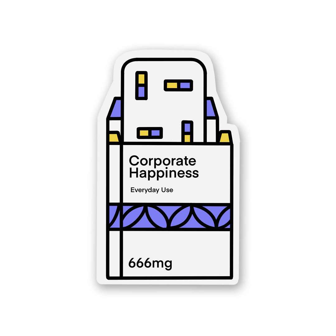 Corporate Happiness Sticker | STICK IT UP