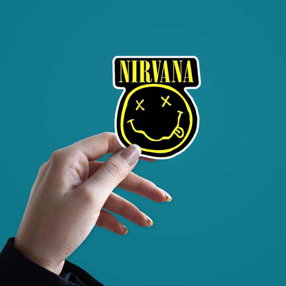 Nirvana Sticker - 2x5”- Nirvana Logo - Licensed Print Stickers - UV Vi –  Fun Spun Threads