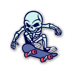Skating Skull Sticker | STICK IT UP