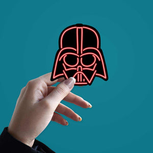 Neon Darth Vader Sticker | STICK IT UP