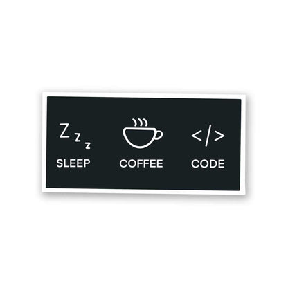 Sleep Coffee Code Sticker | STICK IT UP