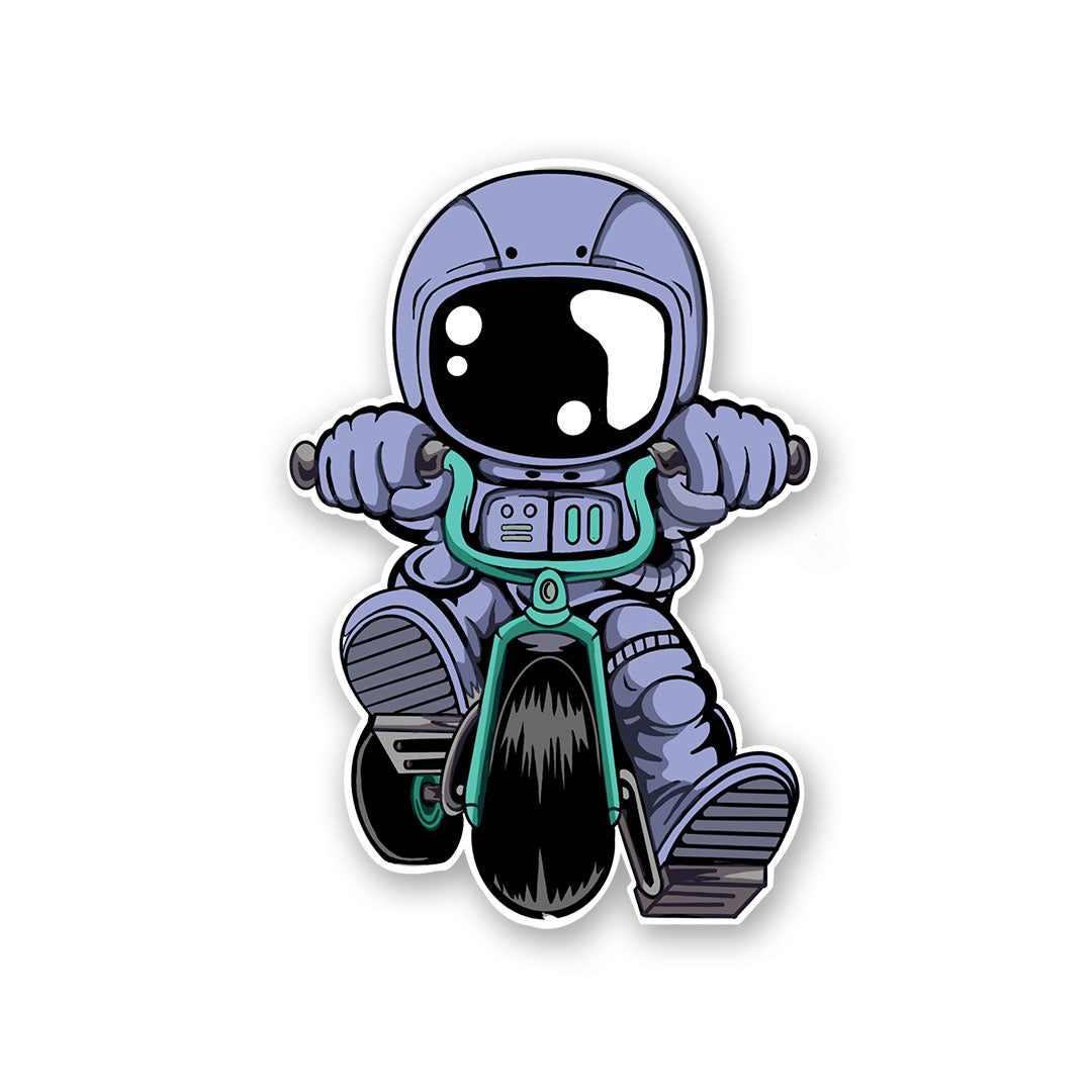 Astronaut Bike Sticker | STICK IT UP