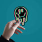 Neon Trippy smile Sticker | STICK IT UP