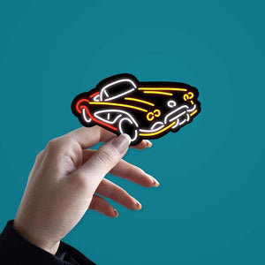 Neon Vintage car Sticker | STICK IT UP