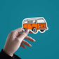 Orange Mini Bus Sticker | STICK IT UP