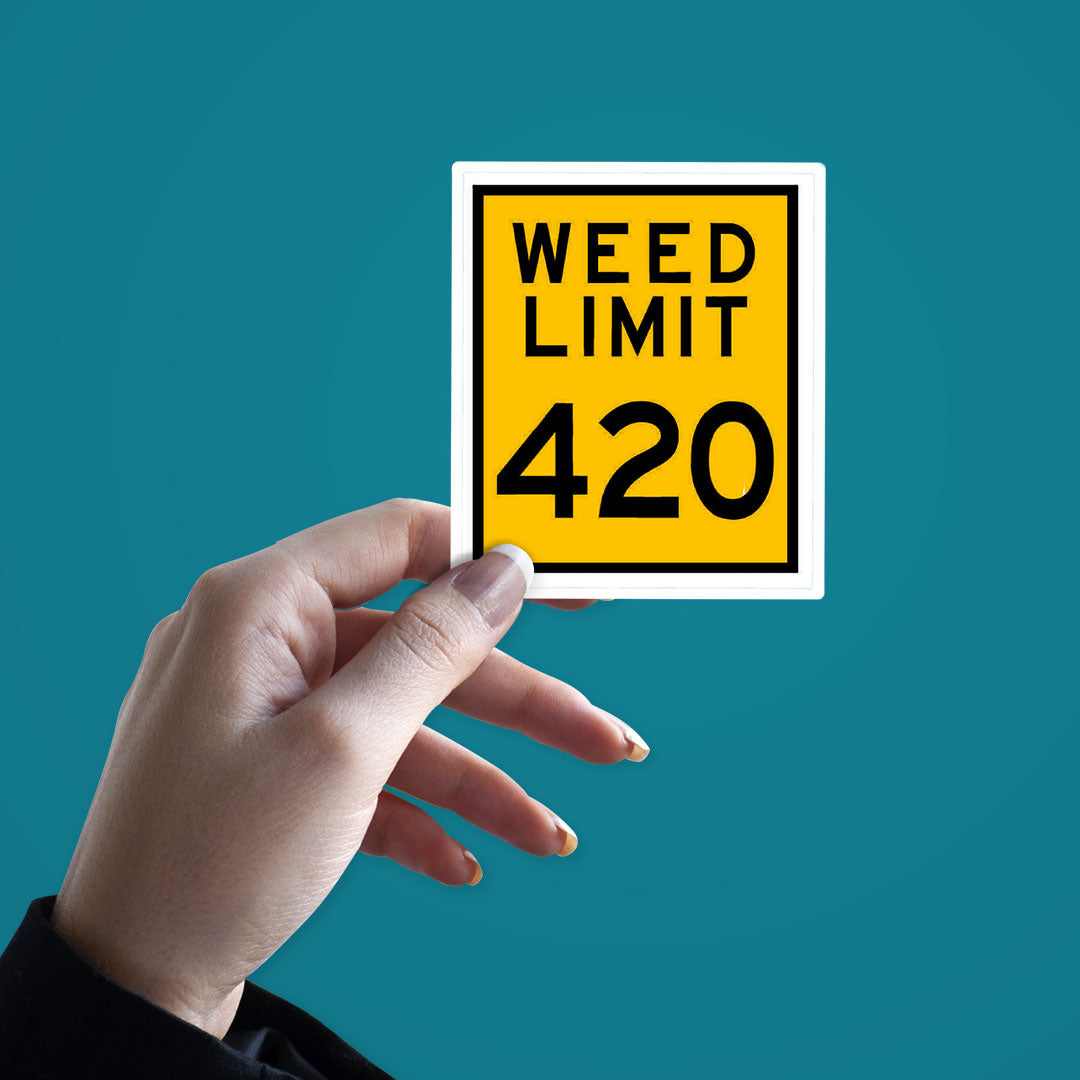 Weed Limit Sticker | STICK IT UP