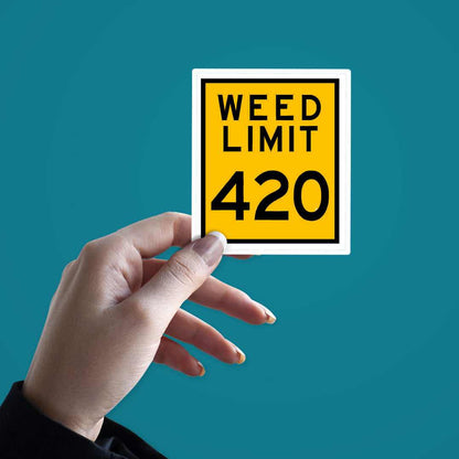 Weed Limit Sticker | STICK IT UP