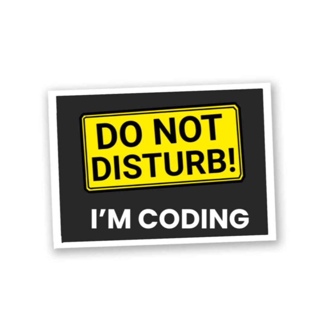 Do Not Disturb Sticker | STICK IT UP