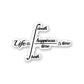Life=Happiness Sticker | STICK IT UP