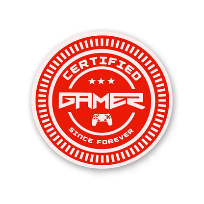 Certified Gamer Sticker | STICK IT UP