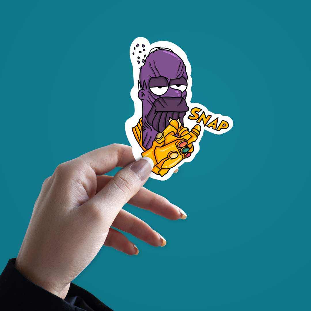 Homer Snap Sticker | STICK IT UP