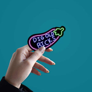 Neon Dicks bicks Sticker | STICK IT UP