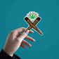 Weed Cross Sticker | STICK IT UP