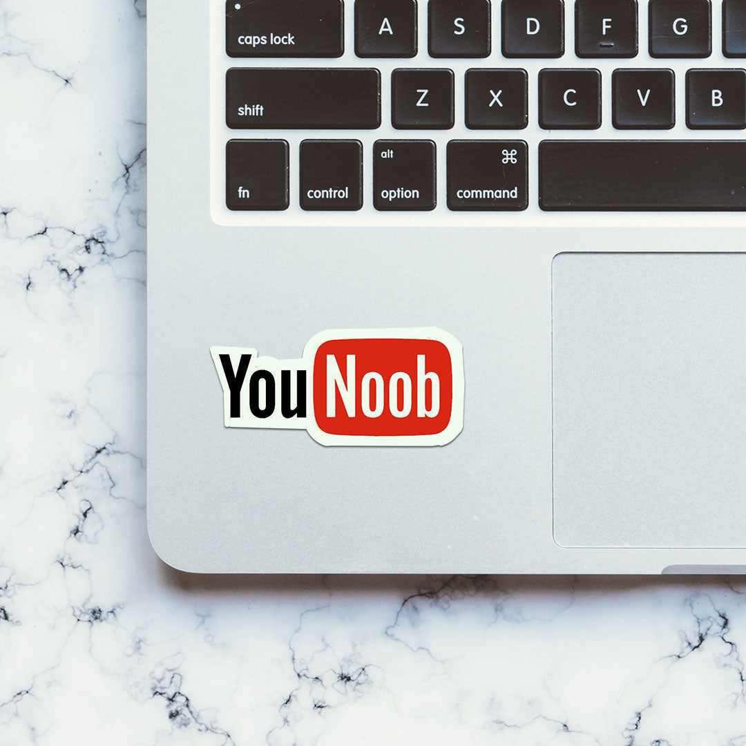 you noob Sticker | STICK IT UP