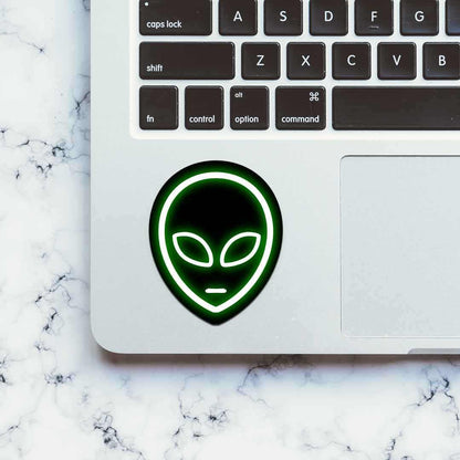 Neon Alien Sticker | STICK IT UP