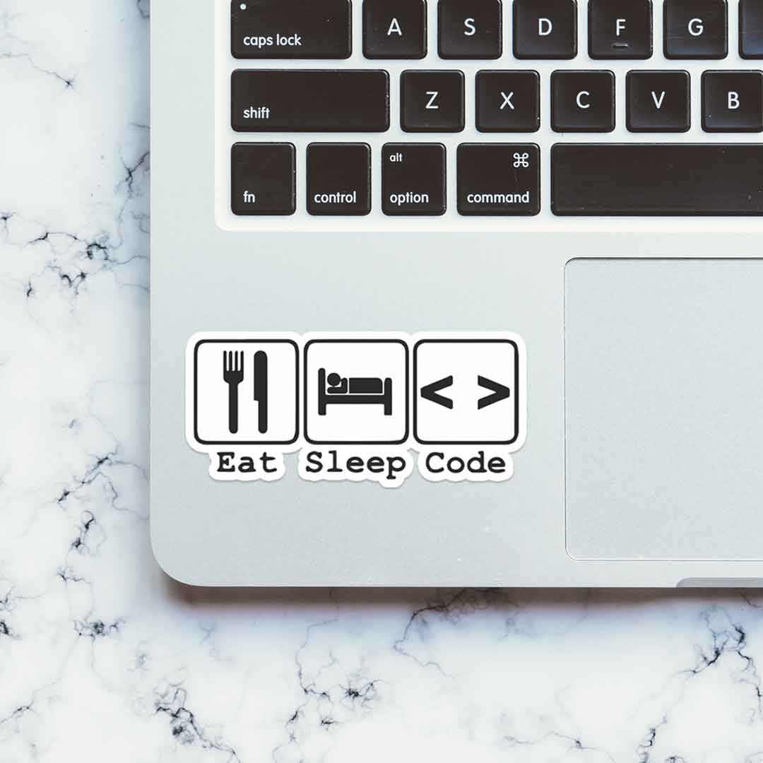 Eat Sleep Code Sticker | STICK IT UP