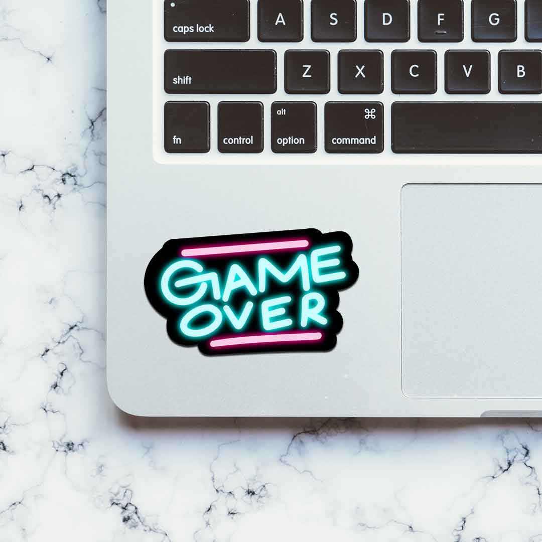 Neon Game over Sticker | STICK IT UP