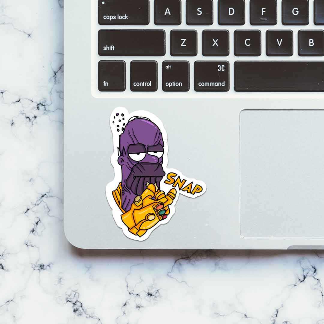 Homer Snap Sticker | STICK IT UP