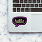 Neon Hello Sticker | STICK IT UP