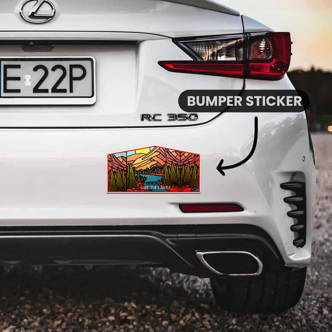 Save The Earth Bumper Sticker | STICK IT UP