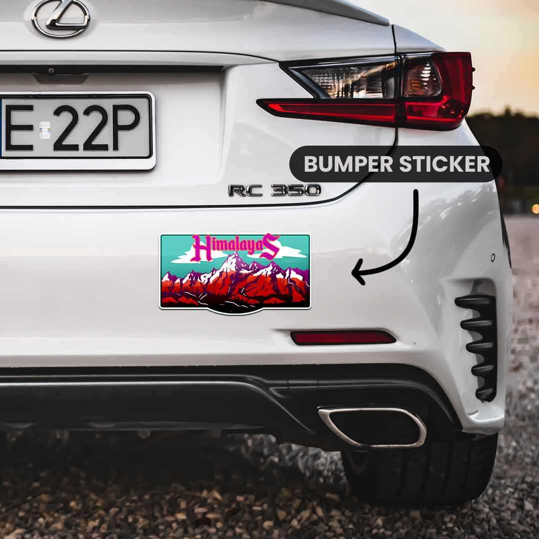 Himalayas Bumper Sticker – STICK IT UP